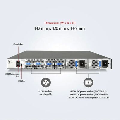 128-Port Data Center Switch para Empresas Nintendo Switch em estoque e pronto para envio