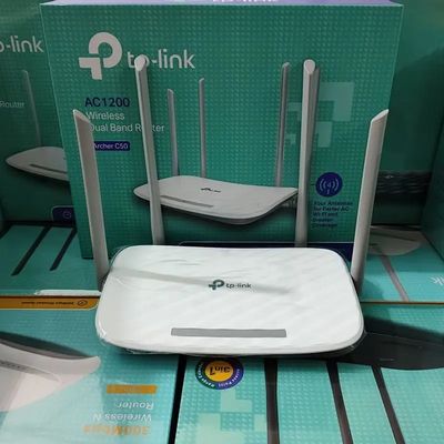 TP-Link Archer C50 Dual Band 1200Mbps Wi-Fi Router com 4*5dBi Antenas