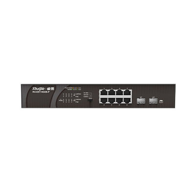 Fornecimento de energia de 110 W 8 portas RG-ES110GD-P V2 RG-ES110GDS-P Gigabit POE Access Network Switch