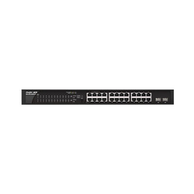 RG-ES126GS-LP24 100G Plug-and-Play POE Access Network Switch com 2 portas a montante