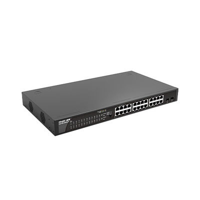RG-ES126GS-LP24 100G Plug-and-Play POE Access Network Switch com 2 portas a montante