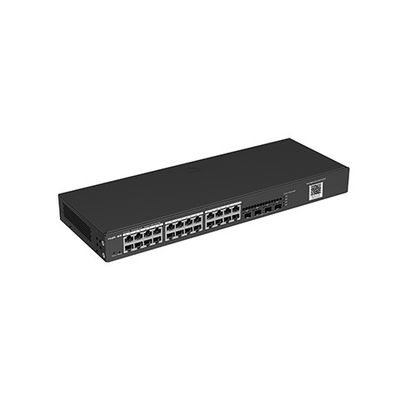 Private Mold 24-Port Gigabit Switch com 4 SFP Uplinks e 336Gbps de capacidade de comutação